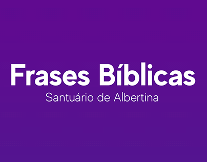 Frases Bíblicas | Santuário de Albertina