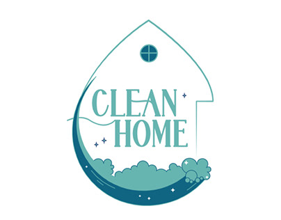 Logo d’une entreprise de nettoyage