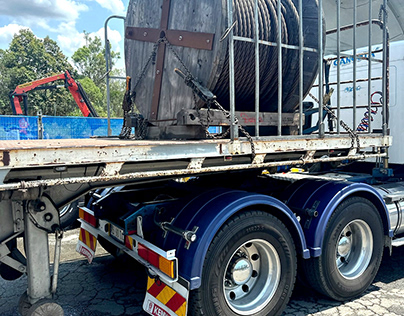 Delivered Drums of Wire rope from QLD to Orange NSW