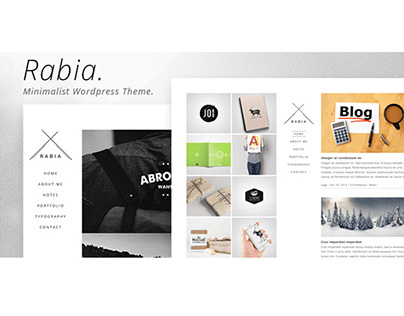 Rabia - Personal Minimalist Wordpress Theme 