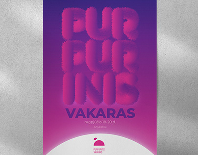 Poster for Festival "Purpurinis vakaras"