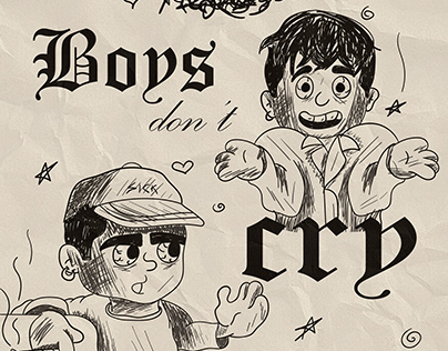 Ilustración "Boys don't cry"