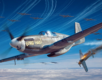 Arma Hobby boxart - Maj. James H. Howard's P-51Mustang