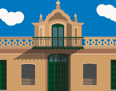 Ilustración "Casa de Manuel Belgrano"