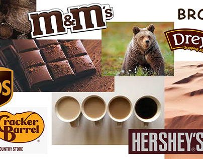 brown mood board with brown image