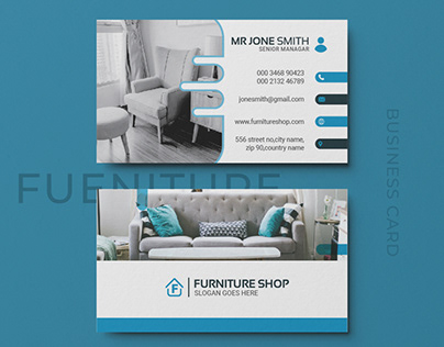 Furniture business card design