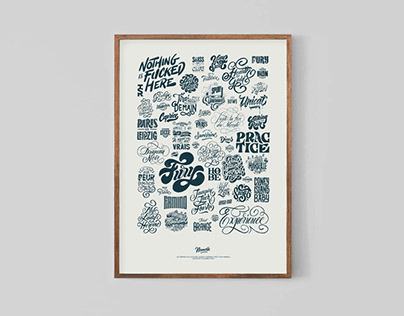 Poster lettering collection 19/20