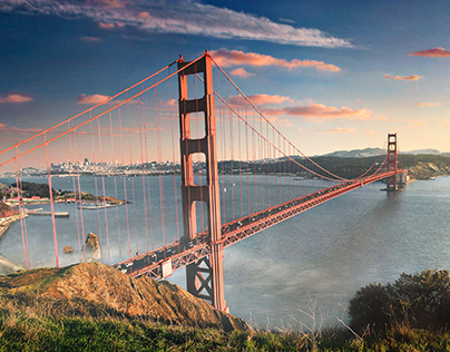 Golden Gate Bridge Matte Painting
