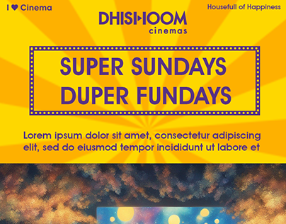 AD CAMPAIGN FOR DHISHOOM CINEMAS