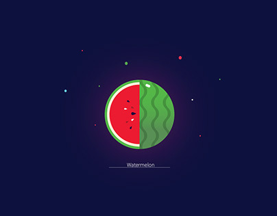 santa clause. watermelon