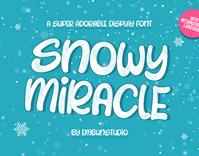SNOWY MIRACLE - ADORABLE DISPLAY FONT