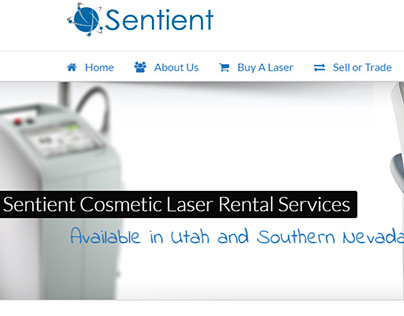 Sentient Laser Rentals Page Design