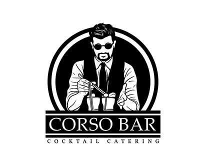 CORSO BAR\ Logo bartender