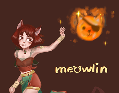 Meowlin the fire cat
