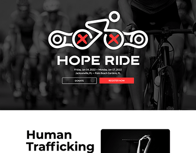 Hope Ride - Web Design