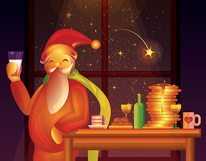 New Year's greetings from Santa Claus!