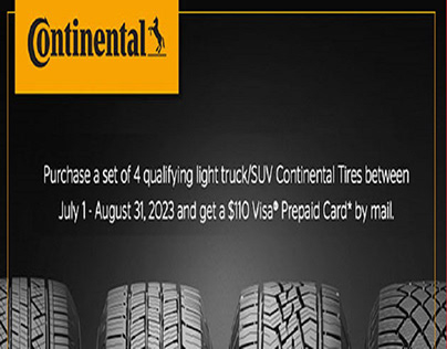 Upgrade Your Light Truck/SUV Tires with Continental!