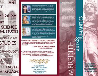 Brochure Design - Meredith College Art & Humanities