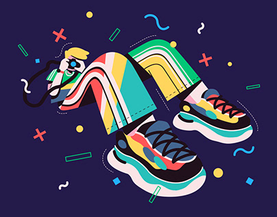 Sneakers illustrations