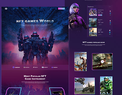 NFT Gaming Landing Page 2023