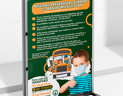 Diseño Publicidad Para Transporte Escolar