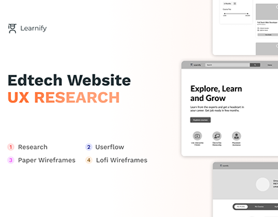 UX Research for an EdTech Website (with prototype)