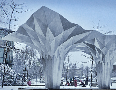 origami pavilion