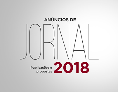 Anúncios de Jornal 2018