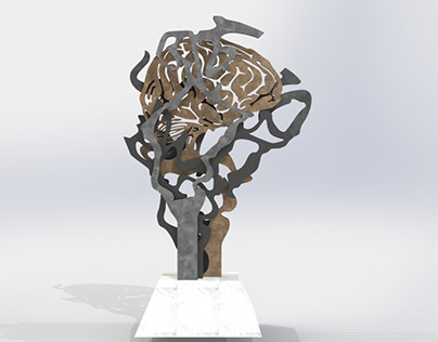 Refined Afrikan Intellect Sculpture