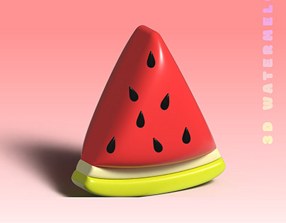 3D Watermelon Illustration