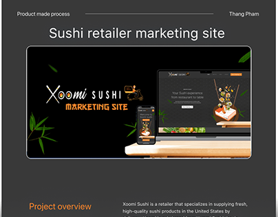 Sushi retail marketing site