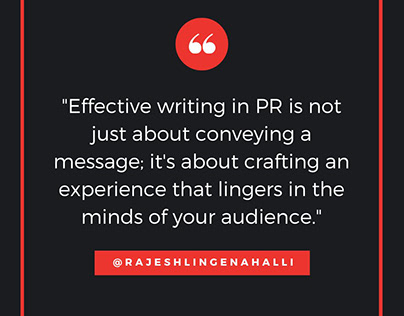 Rajesh Lingenahalli: Crafting Memorable PR Experiences