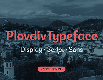 Plovdiv Typeface / Free Font Family