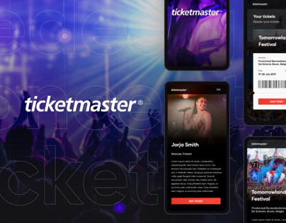 Redesign concept of Ticketmaster