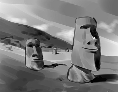 Happy moai