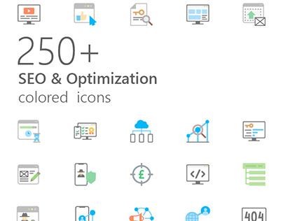 SEO colored iconset