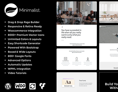 Minimalist WordPress Theme - Presentation