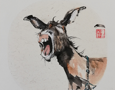 My painting, donkey