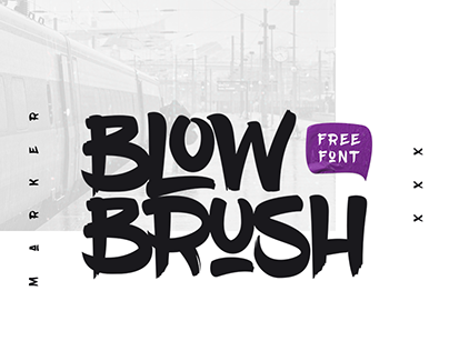BlowBrush - Free Graffiti Brush Font