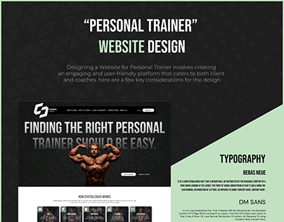 “Personal Trainer” Website Design