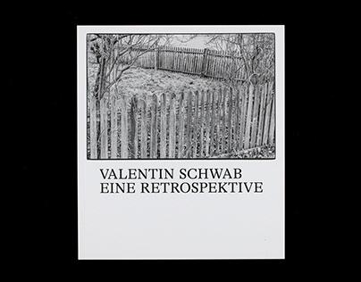 »Valentin Schwab. Eine Retrospektive« – Bookdesign