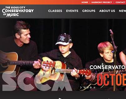 Music Conservatory - Website Concept