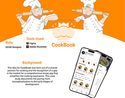 CookBook - Food Recipe App - UI/UX Case Study