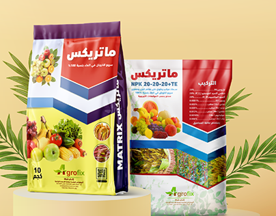 Agricultural Fertilizer Bag with Packaging Information