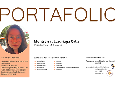 Portafolio - Montserrat Luzuriaga