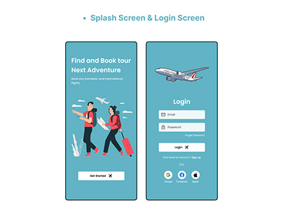 Flight Booking Mobile Application - UI Design
