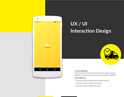 Mobile App Design for Logistic Service ( UX & UI )