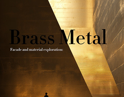 Facade and materrial exploration,BrassMetal-AI