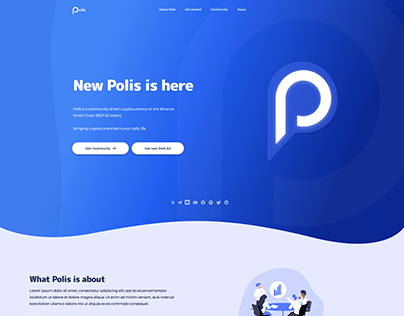 Polis 2.0 Cryptocurrency | Landing page