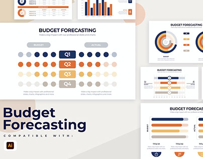 Budget Forecasting Illustrator Infographics